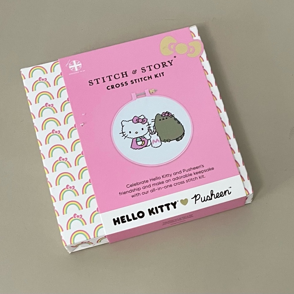 Stitch & Story Hello Kitty & Pusheen Cross Stitch Kit